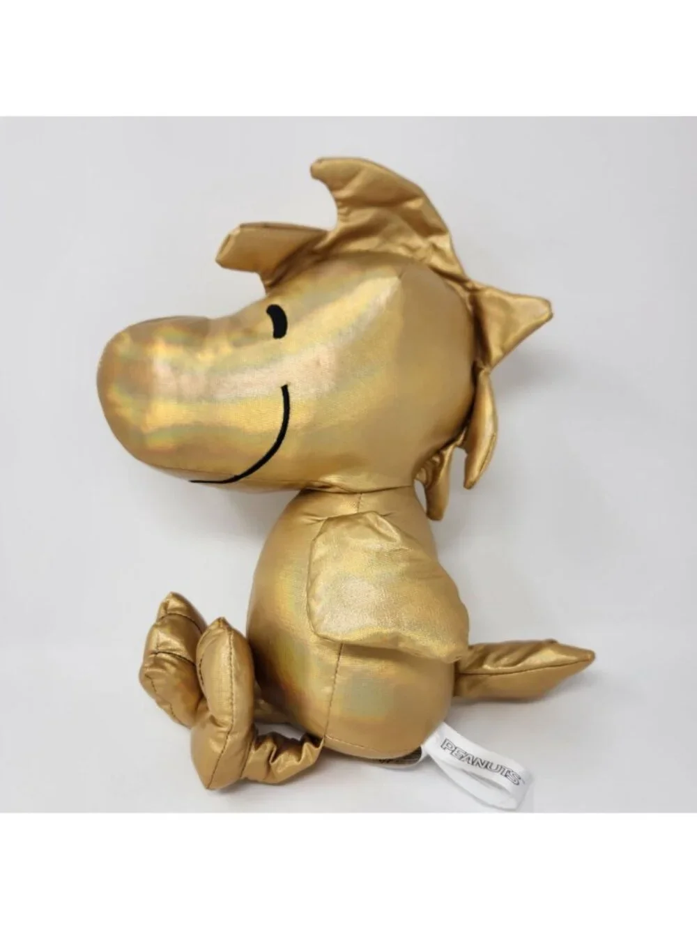 Kohl's Cares Peanuts 75th Anniversary Woodstock Plush Metallic Gold Fabric